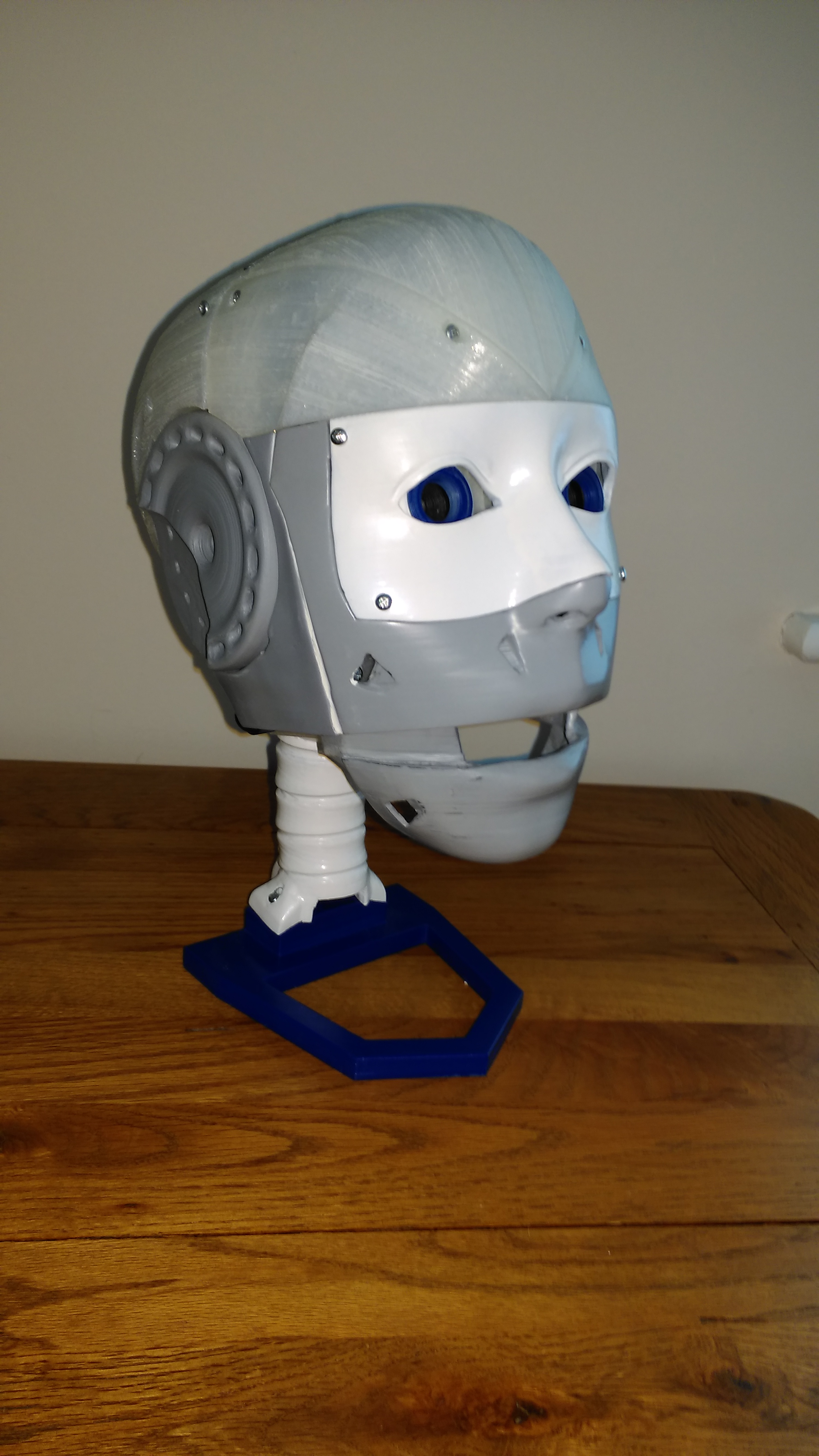assembled robot head